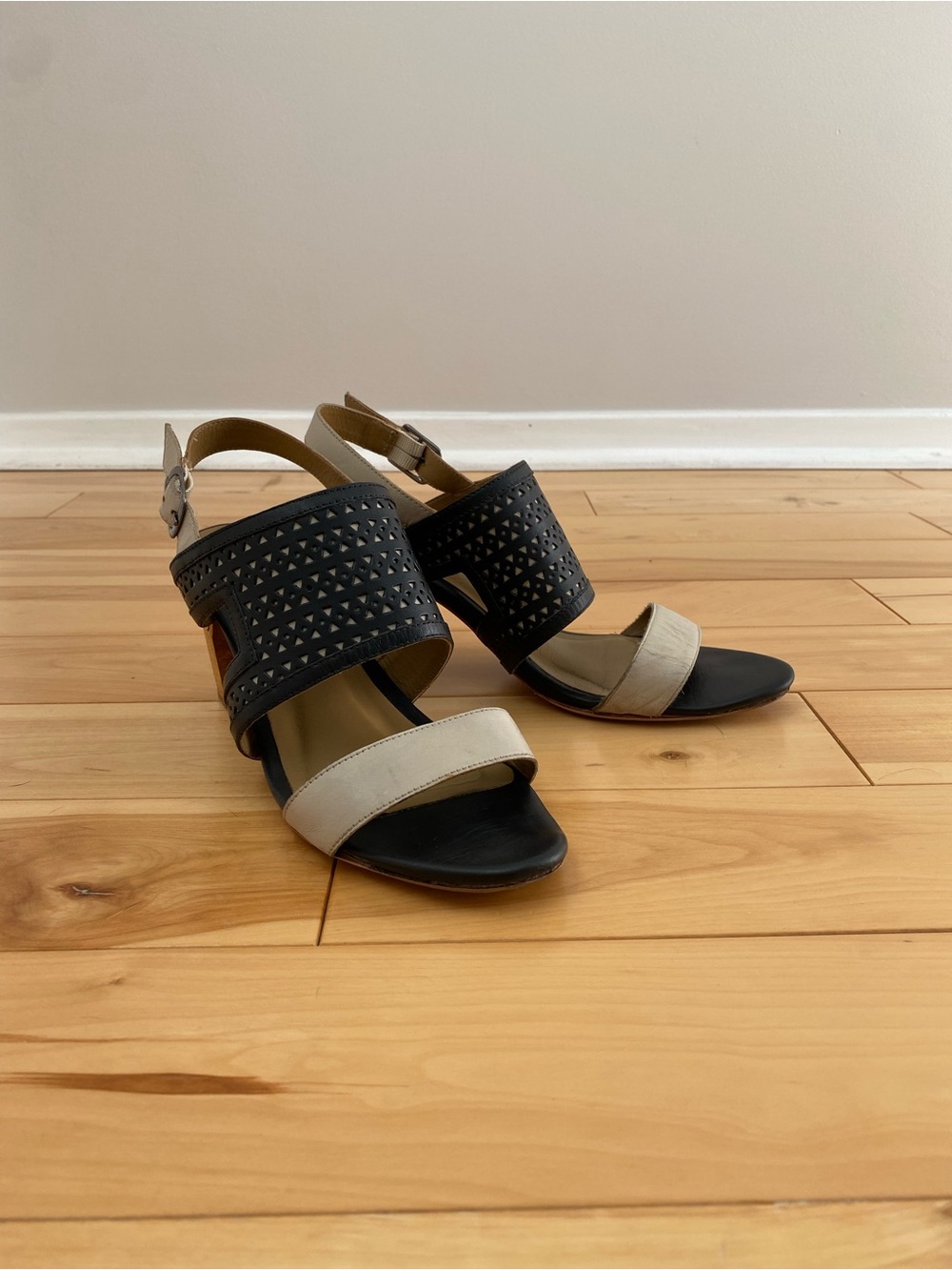 Anthropologie Two-Tone Sandals